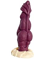 Бордовый фаллоимитатор  Дракон  - 22 см.