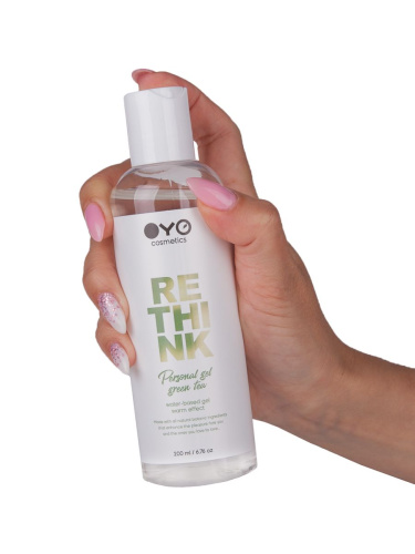 Увлажняющий гель на водной основе с согревающим эффектом OYO Personal Gel Green Tea - 200 мл. фото 4