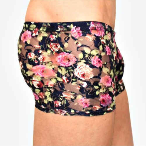Мужские сетчатые трусы-боксеры с розами Rose Boxer фото 2