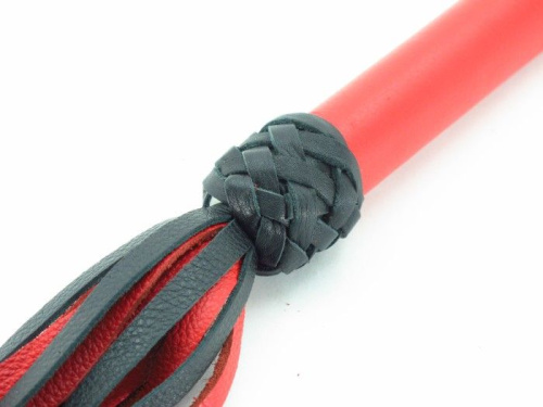 Красно-черная плеть с плетением  турецкие головы  - 60 см. фото 4