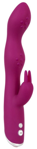Фиолетовый вибратор A & G-Spot Rabbit Vibrator для стимуляции зон G и A - 23,6 см.