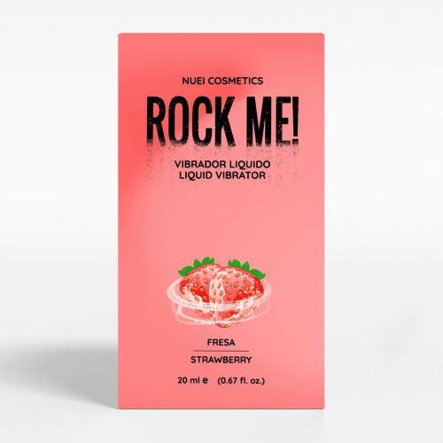 Жидкий вибратор Nuei Rock Me! с ароматом клубники - 20 мл. фото 3
