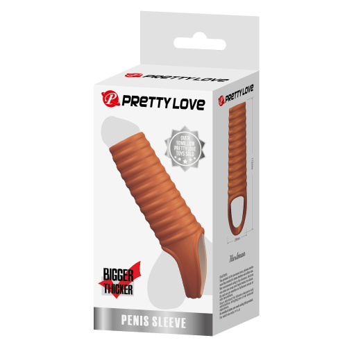 Телесная насадка на пенис с ребрышками и подхватом мошонки фото 2 Телесная насадка на пенис с ребрышками и подхватом мошонки фото 2