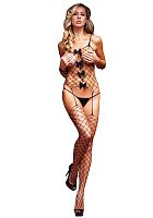 Комбинезон в крупную сетку с бантиками