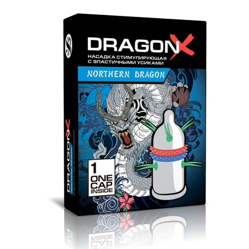 Стимулирующая насадка Dragon NORTHERN с эластичными усиками Стимулирующая насадка Dragon NORTHERN с эластичными усиками