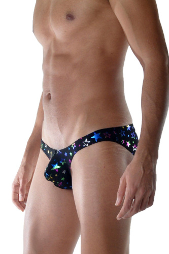 Сексуальные мужские трусы-слипы с разноцветными звездами фото 3 Сексуальные мужские трусы-слипы с разноцветными звездами фото 3
