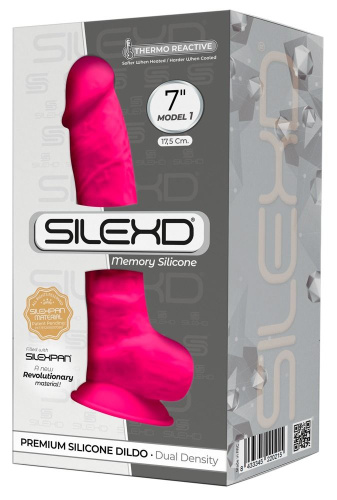 Розовый фаллоимитатор SILEXD Model 1 7’’ - 17,5 см. фото 2