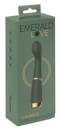 Зеленый стимулятор точки G Luxurious G-Spot Massager - 19,5 см. фото 5