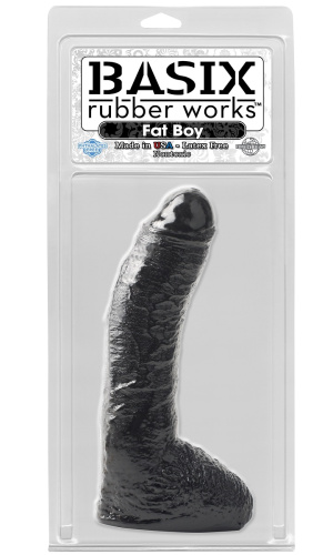 Чёрный фаллос Fat Boy - 24,8 см. фото 2