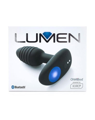 Черный интерактивный вибратор OhMiBod Lumen for Kiiroo с подсветкой - 10,2 см. фото 3