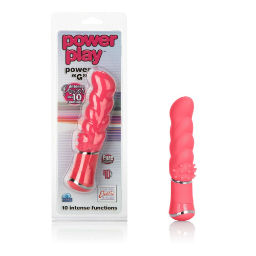 Розовый вибромассажер Power Play Power G - 11,5 см. фото 6