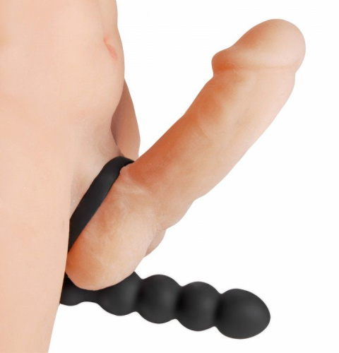 Насадка для двойного проникновения Double Fun Cock Ring with Double Penetration Vibe фото 2