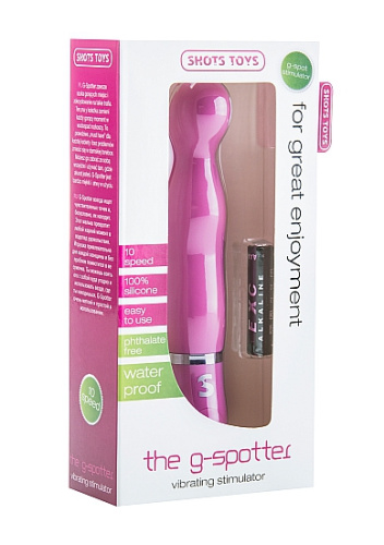 Розовый вибратор с выпуклой головкой The G-Spotter - 17,2 см. фото 2