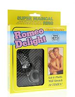 Тугое эрекционное колечко с щёточкой