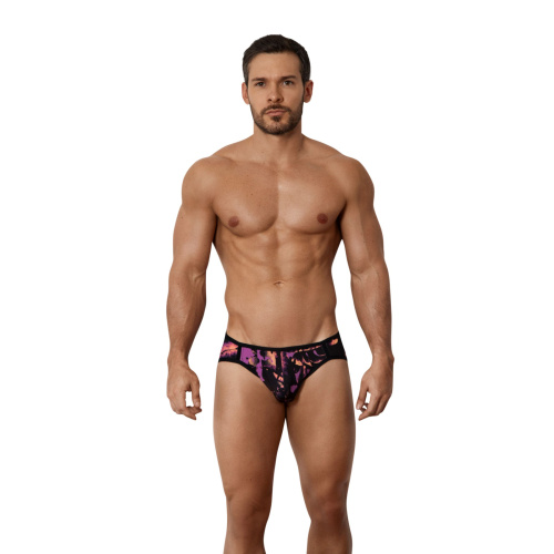 Черные принтованные трусы-джоки Natura Jockstrap фото 4