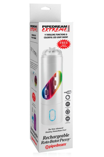 Перезаряжаемый мастурбатор-вагина Extreme Toyz Rechargeable Roto-Bator Pussy фото 2