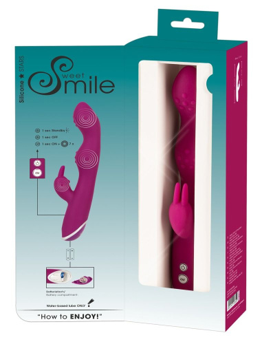 Фиолетовый вибратор A & G-Spot Rabbit Vibrator для стимуляции зон G и A - 23,6 см. фото 10