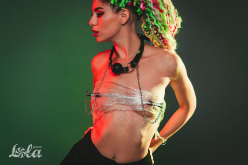 Черный кляп-шар Gratitude с зажимами для сосков фото 8