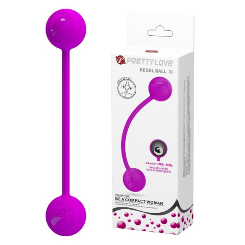 Лиловые вагинальные шарики KEGEL BALL III фото 2