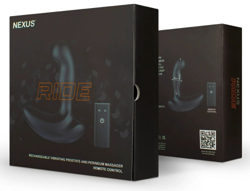 Черный вибромассажер простаты и промежности Nexus Ride - 14 см. фото 3
