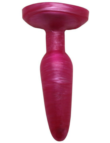 Розовая гелевая анальная пробка - 16 см. фото 2