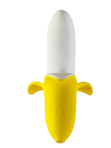Оригинальный мини-вибратор в форме банана Mini Banana - 13 см. фото 2