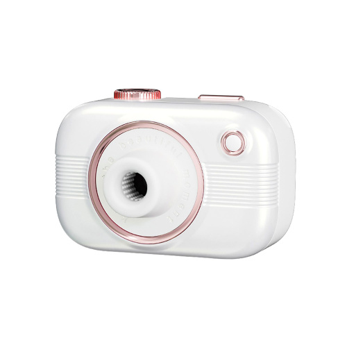 Белый стимулятор в форме фотоаппарата Alberta с вибрацией и вакуумом фото 5