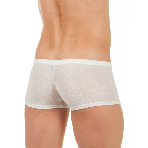 Мужские трусы-хипсы из ткани с текстурой в виде роз White Rose Boxer фото 3