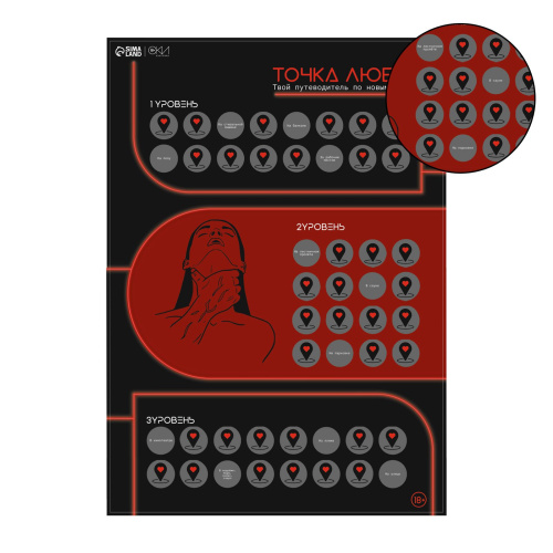 Плакат для двоих  Точка любви  со скретч-слоем фото 2