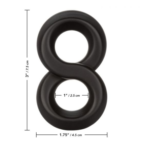 Двойное эрекционное кольцо Ultra-Soft Crazy 8 фото 3