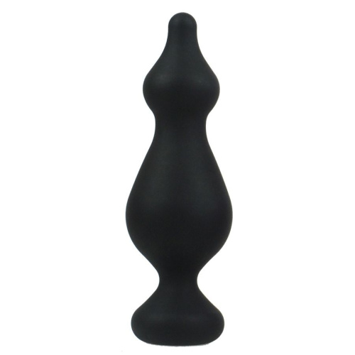 Черная анальная втулка Amuse L - 13,8 см.