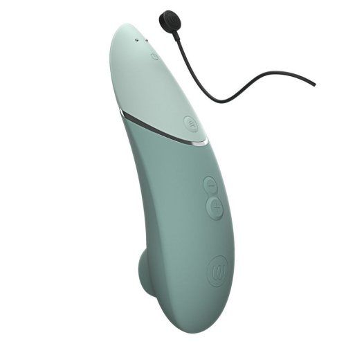 Зеленый бесконтактный клиторальный стимулятор Womanizer Next фото 6