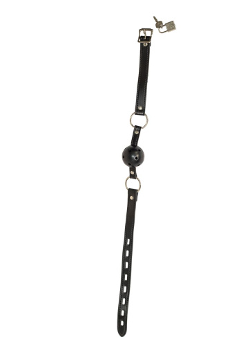 Черный кляп-шарик  Love Spell фото 3