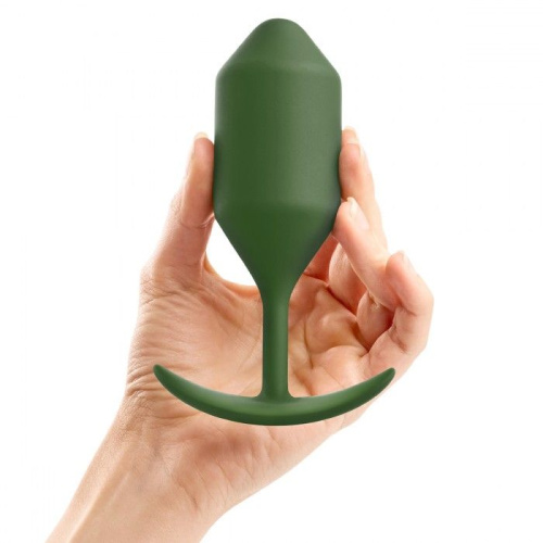 Пробка цвета хаки для ношения B-vibe Snug Plug 4 - 14 см. фото 4