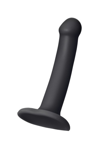 Черный фаллос на присоске Silicone Bendable Dildo S - 17 см. фото 2