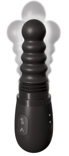 Черный анальный вибратор Gyrating Ass Thruster фото 2