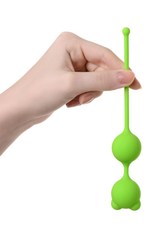 Зеленые вагинальные шарики A-Toys с ушками фото 3