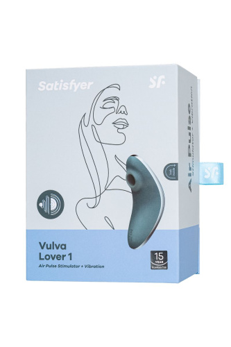 Синий вакуум-волновой вибростимулятор клитора Satisfyer Vulva Lover 1 фото 7