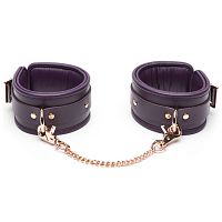 Фиолетовые оковы на ноги Cherished Collection Leather Ankle Cuffs