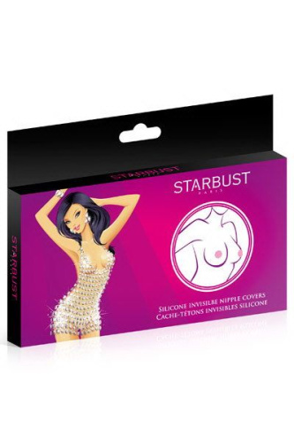 Телесные силиконовые наклейки на соски NIPPLE COVERS SILICONE фото 2