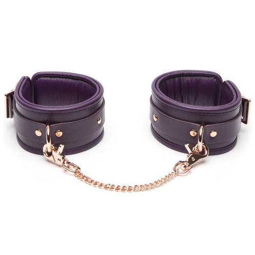 Фиолетовые оковы на ноги Cherished Collection Leather Ankle Cuffs