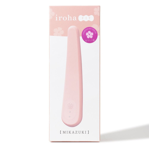 Нежно-розовый вибратор iroha Fit Mikazuki Nadeshiko - 17,7 см. фото 4