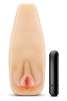 Мастурбатор-вагина с вибрацией Soft & Wet Natasha Realistic Beige Masturbator