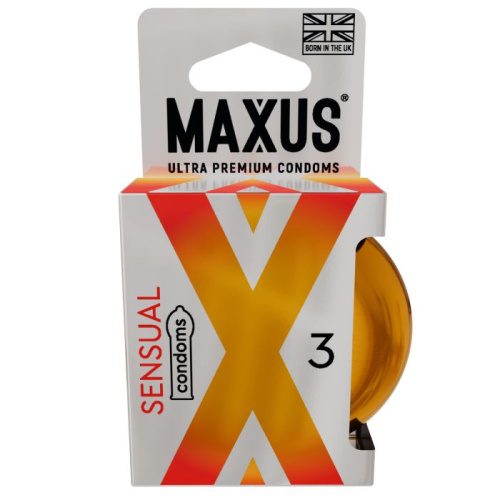 Презервативы анатомической формы Maxus Sensual - 3 шт. фото 3