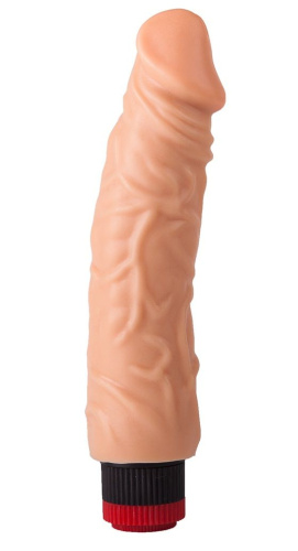 Гелевый вибромассажёр с крупной головкой - 23,5 см. Гелевый вибромассажёр с крупной головкой - 23,5 см.