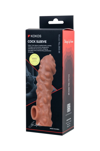 Насадка на фаллос с крупными бугорками Cock Sleeve 003 Size M - 15,6 см. фото 10