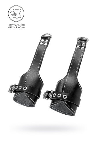 Черные подвесы с белой строчкой фото 2