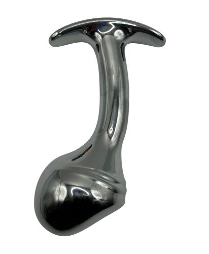 Изогнутая алюминиевая анальная пробка для ношения - 9 см. Изогнутая алюминиевая анальная пробка для ношения - 9 см.