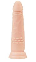 Телесный фаллоимитатор A-toys с присоской и шишечками Телесный фаллоимитатор A-toys с присоской и шишечками