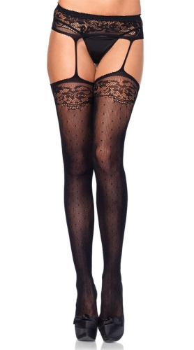 Чулочки в горошек Dotted Garterbelt Stoking Чулочки в горошек Dotted Garterbelt Stoking